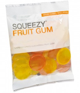 Squeezy fruit gum
